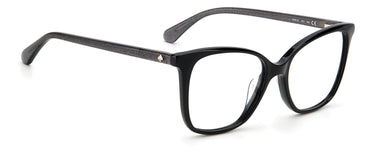 Premium Women Kate Spade Model Eyeglasses: Darcie - Black(2)- SpecSMART Eye Clinic (Diagonal View)